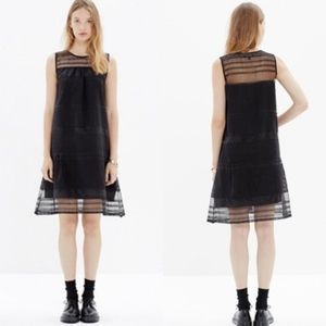 Madewell Dushkeer Black Embroidered Sheer Dress 2